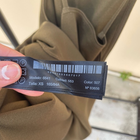 Massimo Dutti Green Knit Spaghetti Strap Slip Dress - Picture 12 of 14